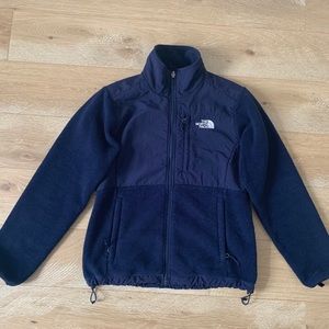The North Face Navy fleece full zip jacket